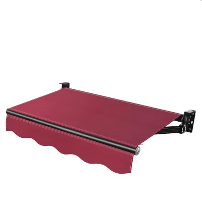 Aluminum alloy curved arm sunshade, window retractable canopy customizable