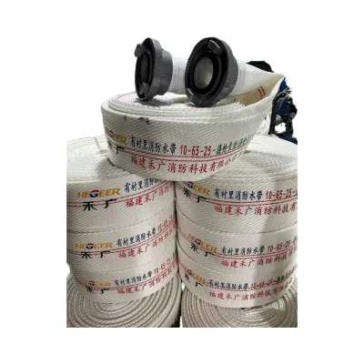 Fire Lay Flat Hose Pipe Water Discharge Pump Layflat Hose Cotton Canvas Pvc Fire
