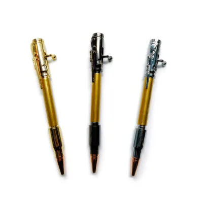 Woodturning Project Rifle Pen Kits DIY Blank Trunk Component Bolt Action Gun Ballpoint Pens Kits for Wood Turning