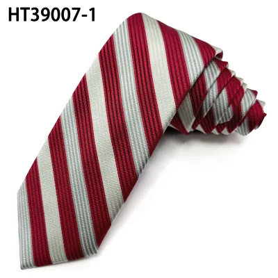 Candy Custom High Quality Personalized Eco-Friendly Classic Striped Woven Neck Ties Men's Polyester Neckties