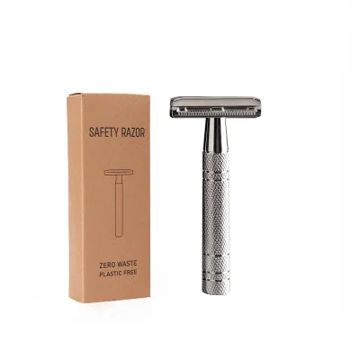 Aluminum Handle Zero Waste Mens Double Edged Razor 55g 100.7mm