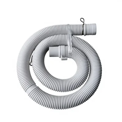Automatic Washing Machine Corrugated Drainage Water Outlet Hose PE Material 1.15m 32mm Inner Diameter