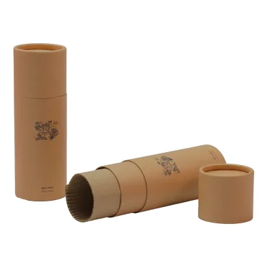 Eco-Friendly Kraft Paper Cardboard Tube Custom Design Packaging Boxes for Cosmetic and Essential Oil Bottles for Packing