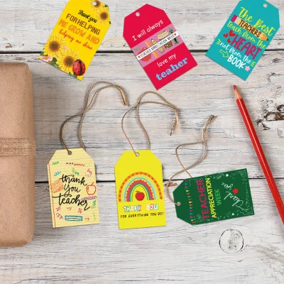 Modern Pendant Props for Teacher's Day in the United States Hang Tags and Party Supplies