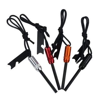 Natural Primitive Emergency Friction Magnesium Firesteel Flint Survival Kit Outdoor Gear Fire Starter