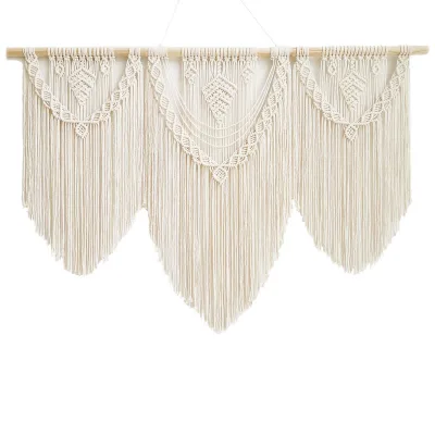 Handmade Style Golden Wall Woven Hanging Tapestry Boho Home Decor Art Macrame Wall Hanging