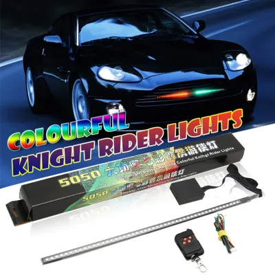 5050 48 Lights 5050 RGB Remote Control LED Knight Rider Lights Atmosphere Decorative Lamp Warning Signal 12V OLIVER