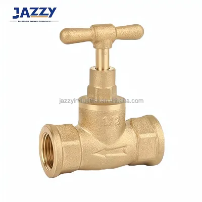 JAZZY High Quality 2-way 3-way JZ-0130 Brass Stop Valve / Ball / Check Valve Brass Gate PN16 to PN25 Brass Valve