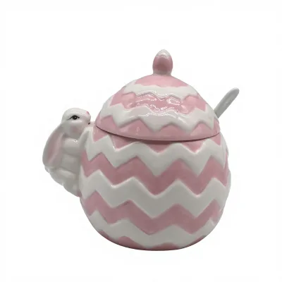 Cross-Border Easter Rabbit Storage Jar Export-Ready Multi-Style Painted Egg Plate Ornament Food Storage Container