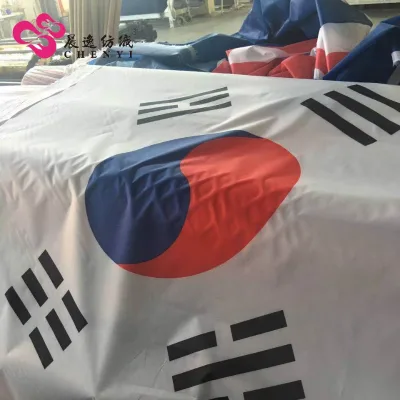 Flag Banner Printed Taffeta Fabric Customized Printed Waterproof Fabric