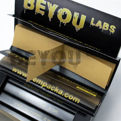 78*44mm Custom logo Rolling Papers Wholesale OEM Smoking Accessories unbleached wood rice paper Pape rboards Product