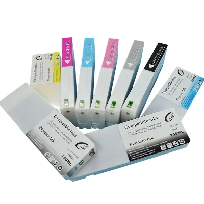 FCOLOR 700ML Compatible Ink Cartridge for Epson SureColor P8000 P6000 Pigment Ink Refill