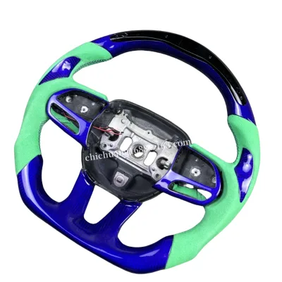 Custom Carbon Fiber Steering Wheel to Fit Dodge Challenger PU Charger Srt LED Display Steering Wheel