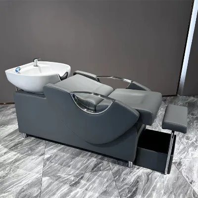 Hot Selling Salon Furniture pink Sink Interior Salon Furniture Foldable Hair Washing Basin