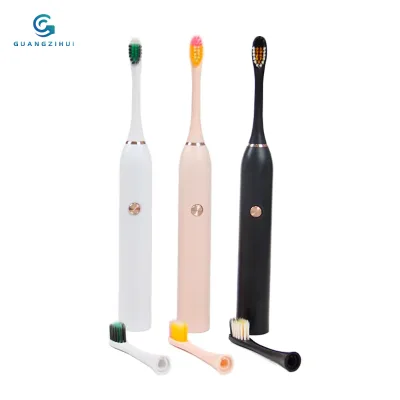 Wholesale Price Household Adult Smart Electric Toothbrush with Battery Brush Head Foldable Design IPX7 Waterproof USB Charging