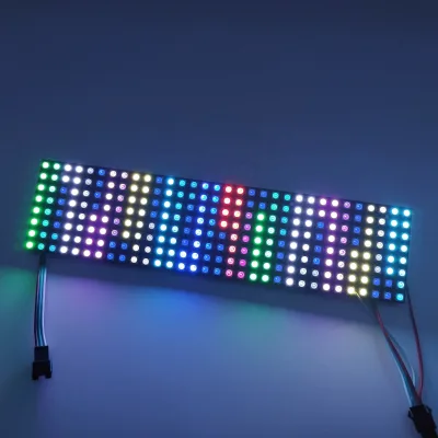 Customized Size 12V WS2815 RGB Break Continue Addressable Flex Led matrix Panel Light Kit