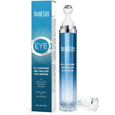 Korean 5% Caffeine Eye Cream Organic Anti-Aging Formula Targets Dark Circles Wrinkles Puffiness 15ml Volume