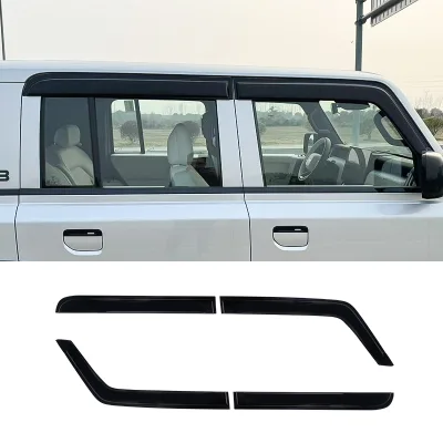 Window Visor for Chery ICAR V23, Widened & Thickened Rain Guard, Side Window Deflector, Exterior Modification Accessories