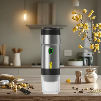 Portable Espresso Machine with 5 Minute Self-heating Charging Coffee Maker, 20 bar Small Espresso Machine