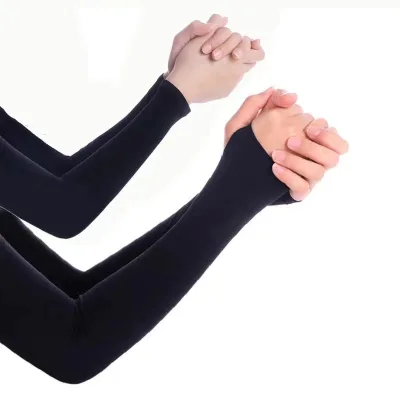 Women Outdoor Sports Long Gloves UV Protection Hand Protector Ice Silk Sunscreen Cover Arm Sleeves