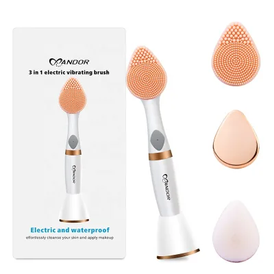 Multifunctional 3 in 1 Electric Facial Cleansing Brush