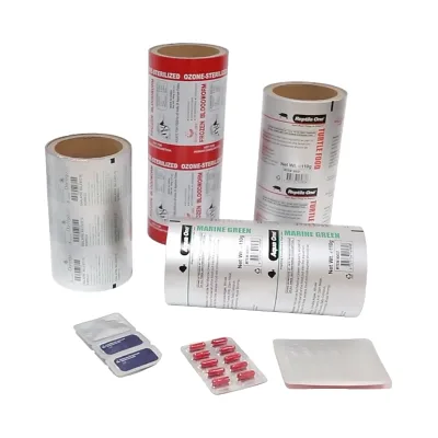 Aluminum Foil Capsule Packaging for Pharmaceuticals Primed and Coated with Heat Seal Lacquer featuring Printed Primer