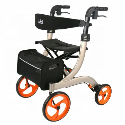 Deluxe Drive Aluminum European Style Rollator with Seat