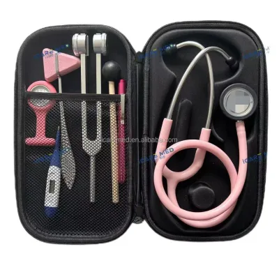 Deluxe Best Quality Double Head Stethoscope Powder Gold Stethoscope Listening Head