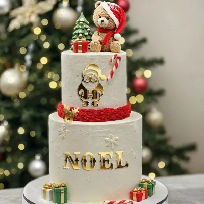 Christmas Acrylic Cake Topper Themed Party Decoration with English Letters Instagram Style