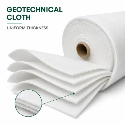 Low MOQ Bulk Supply Tear Resistant Anti Aging Nonwoven Geotechnical Cloth for Road Base