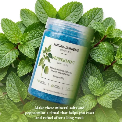 Wholesale 21oz Naturals Exfoliating Therapy Aches & Pains Soak for Body Mineral Crystal Bath Salt