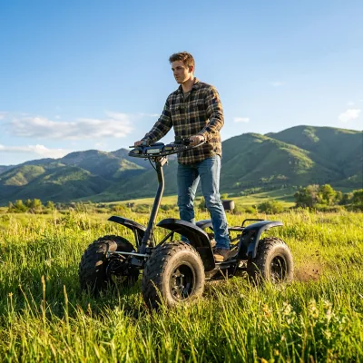 Sport Four Wheel Drive Electric Scooter 6000W High Velocity Racing Quad Battery Management System Dynamic Handling Luxury Tech