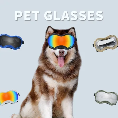 Adjustable UV400 Protection Windproof Pet Sunglasses Anti-Fog Outdoor Ski Motorcycle Dog Goggles