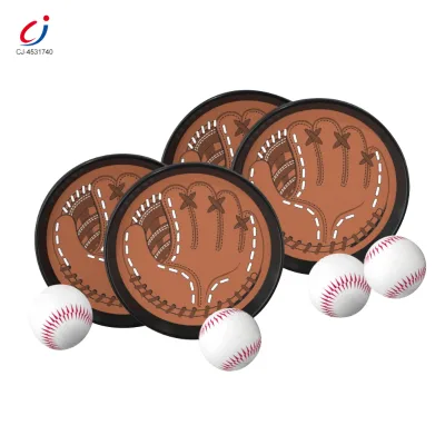 Chengji Kids Baseball Batting Gloves Hand Toss Plates Baseball Ball Black Mesh Bag Garden Play Outdoor Toy Baseball Glove