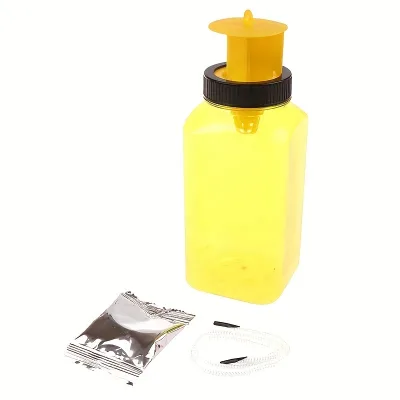 Professional High Effective Non-toxic Yellow PP Reusable Fruit Fly Trap Catcher Bottle with Bait