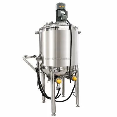 Stainless Steel Electric Heating Jacketed Emulsifying Mixing Tank