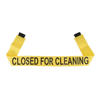 Closed for Cleaning Sign and Do Not Enter Sign with Magnetic Ends, Warning Nylon Door Barricade Barrier for Door Metal Restroom
