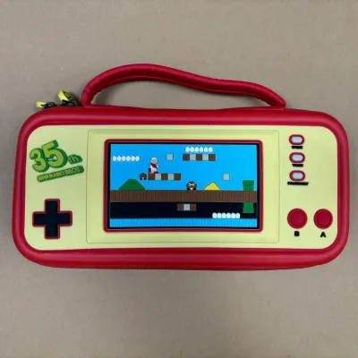 For Switch OLED Storage Case Internal Divider PU+Velvet EVA Material Waterproof Leather Design Large Capacity for