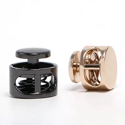 Apparel Accessories Elbow Cord Adjuster Stopper Talley Zinc Alloy Metal Cord Lock Elastic Stopper Cord End for Swimwear