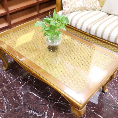 Clear PVC Table Cover Crystal Transparent Plastic Tablecloth Waterproof Table Protector for Home Use