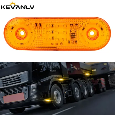 Super Bright 21SMD Side Marker Light Strobe Flashing Safety Warning Light for Trailer Truck Caravan Vehicles Signal Lamp