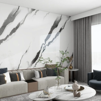Hubei Baijiaxiang Carbon Rock Wall Board Custom Design Waterproof Wall Sticker Adhesive Pvc Carbon Rock Board Marble Wall Panel