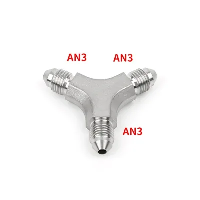 AN3/AN4 Universal Fit Silver Stainless Steel Brake Hose End Flare Fitting Adapter with 1 Year Warranty for Retrofit/Upgrade