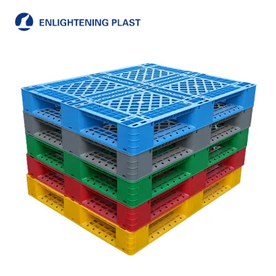 Steel Reinforced Euro Pallet with 6 Runners 4-Way Entry Stackable Design for Heavy Loading Warehouse Logistics