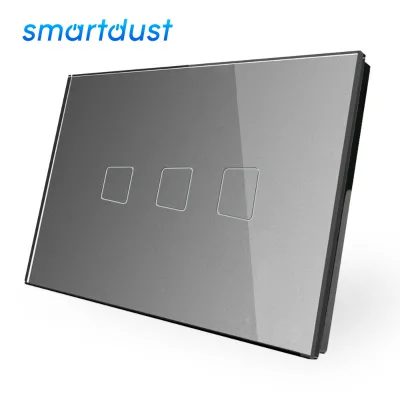 Smartdust US Standard Alexa Wall LED Lights Google Voice Tuya Remote Control Smart WIFI Dimmer Switch