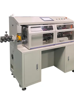 Premium Fully Automatic Coaxial Cable Rotary Stripping Machine Computer Controlled New Energy Wire Cutting Peeling Equipment