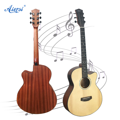 40 Inch Solid Spruce Top Guitar Body Acoustic Electric Guitar