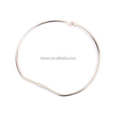 Wholesale Silver Color D Shape Book Binding Ring Screw Metal Book Rings Loose Leaf Ring
