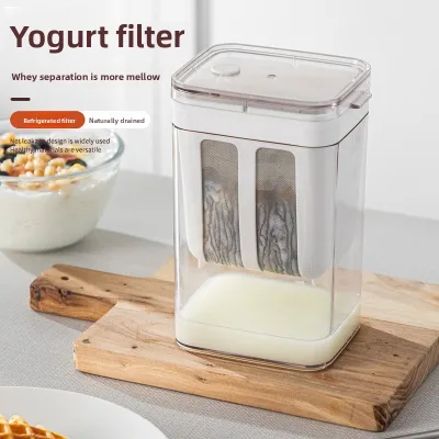 Yogurt Strainer DIY Greek Yogurt Maker Whey Separator Cheese Soy Milk Stainless Steel Filter Mesh PE Plastic Shantou