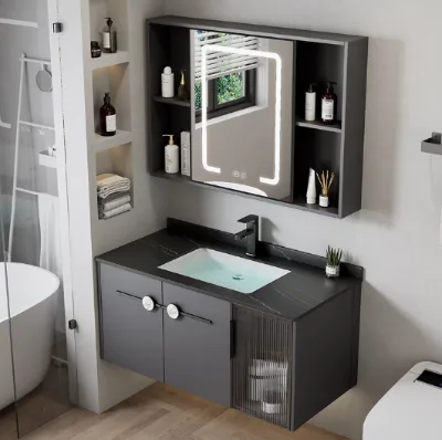 Modern Contemporary Bathroom Cabinets Bathroom Vanity with Mirror Wash Basin High Quality Storage Solution New and Popular Style